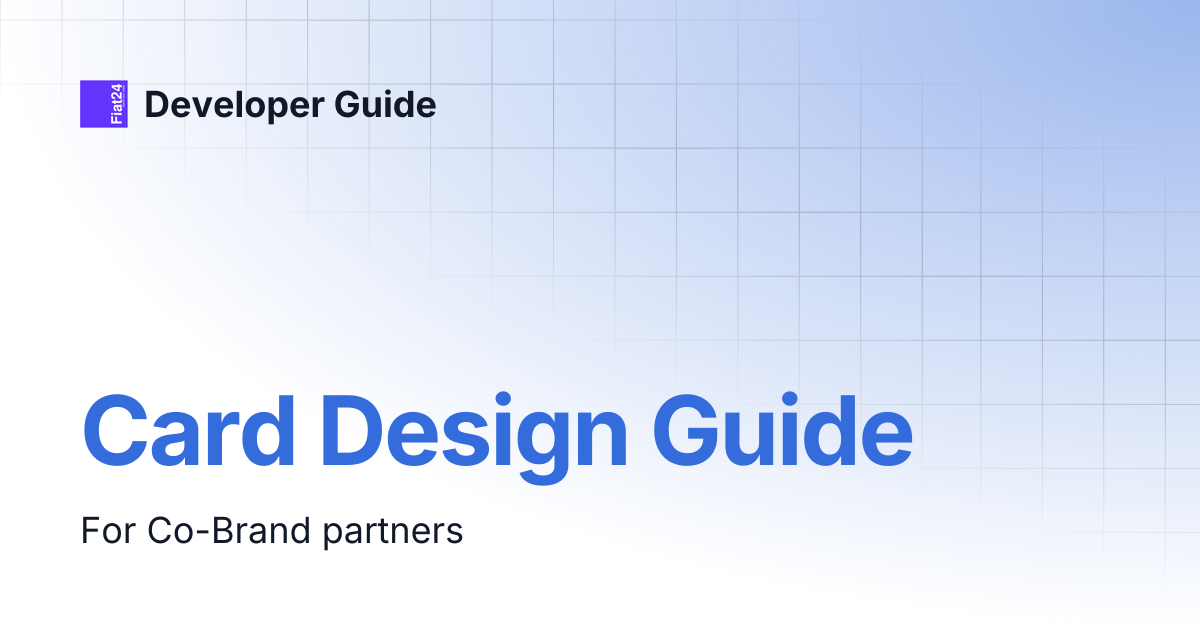 Card Design Guide | Developer Guide
